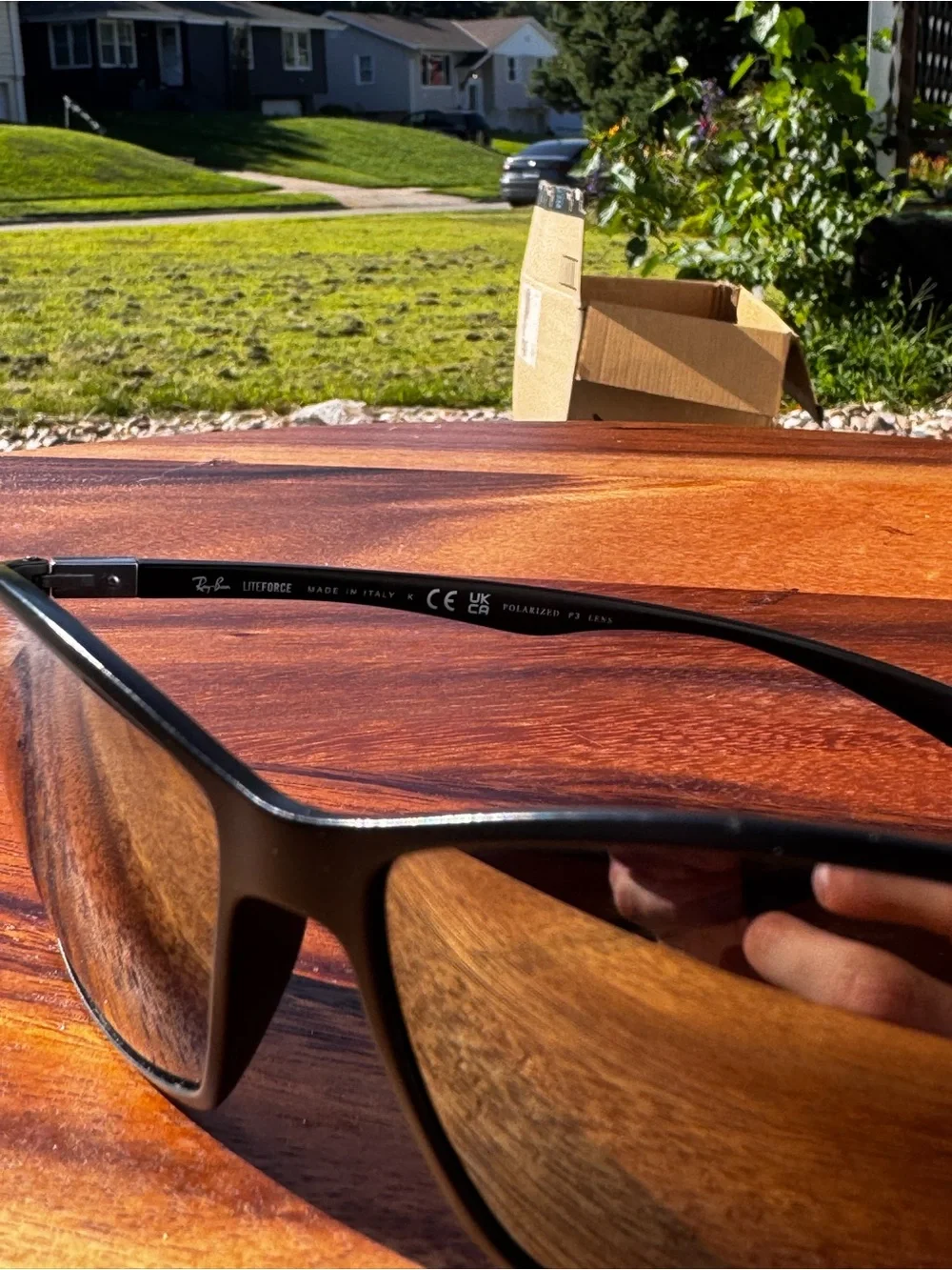 Ray-Ban RB4179 Liteforce Polarized Black frame/lens 62mm Wrap-around Sunglasses